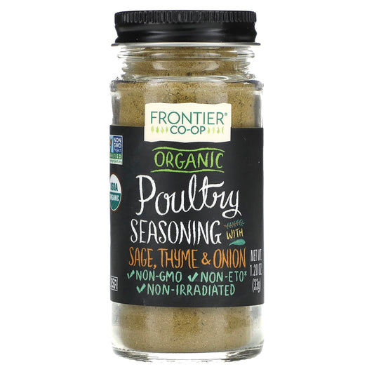 Organic Poultry Seasoning with Sage & Thyme by Frontier Co-op, 1.2 oz - Image 1