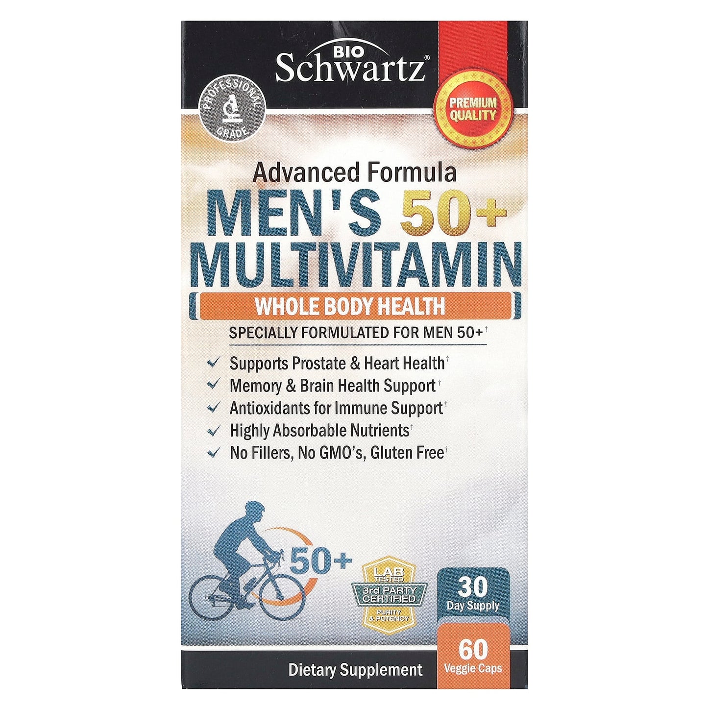BioSchwartz Men's 50+ Multivitamin - Premium Quality Formula - Image 1