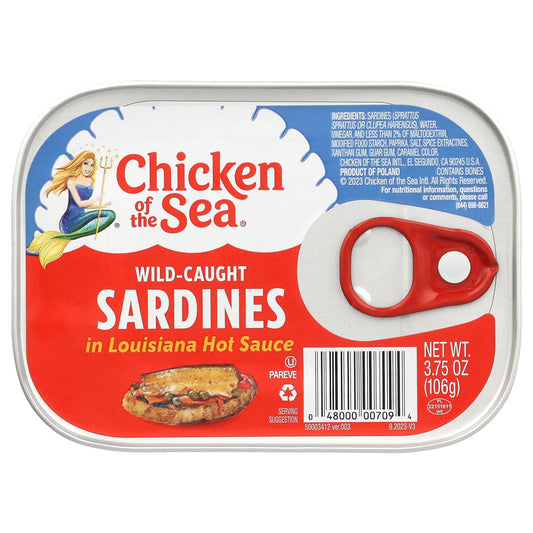 <strong>Wild-Caught Sardines in Louisiana Hot Sauce by Chicken of the Sea</strong> - Image 1