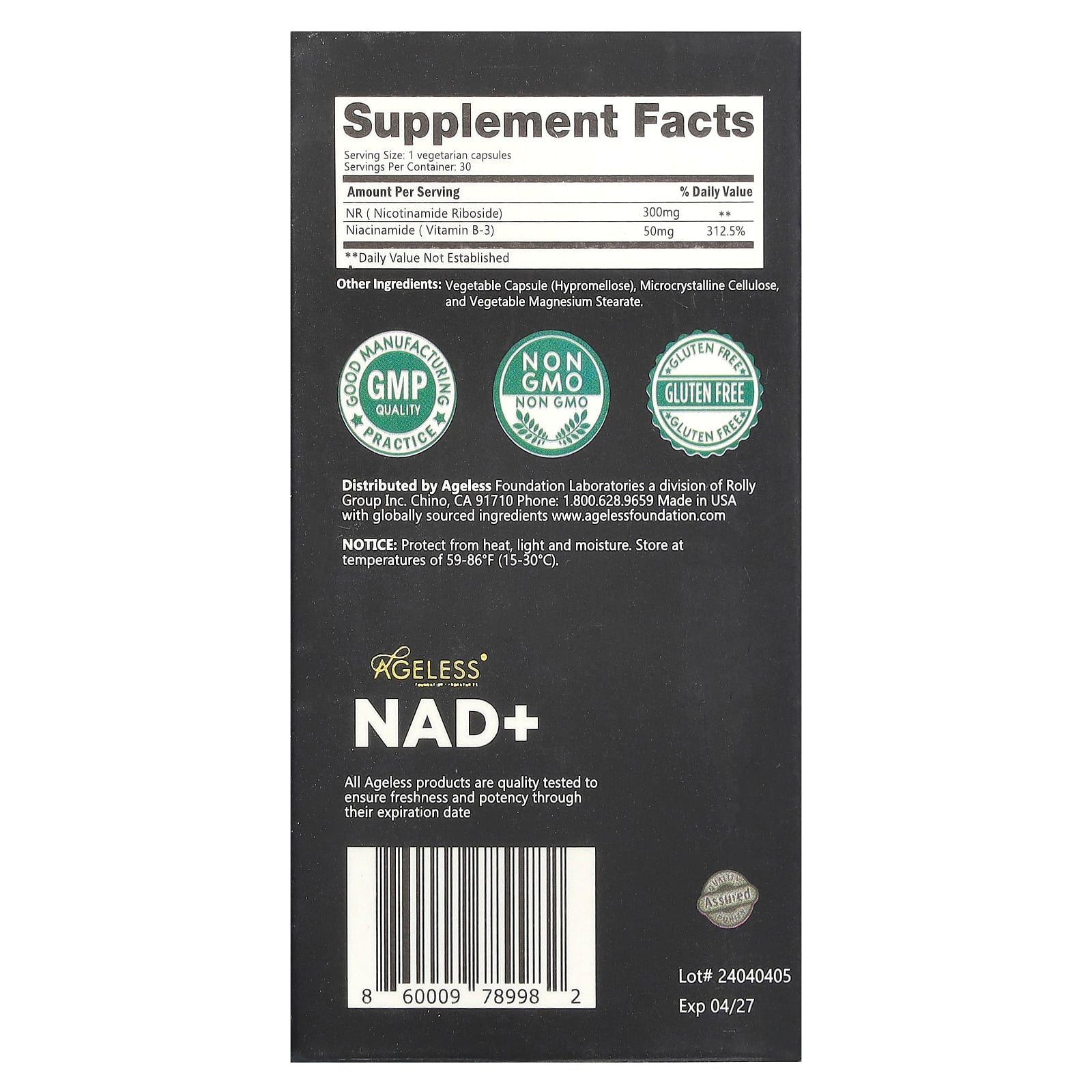 Boost NAD+ Levels for Healthy Aging & Energy with Ageless Foundation Labs - Image 2