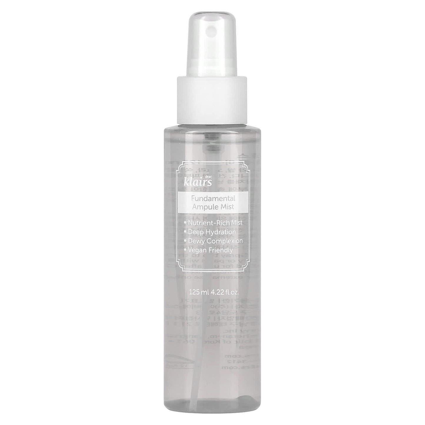Deep Hydrating Klairs Fundamental Ampule Mist for Dewy Skin 125ml - Image 1