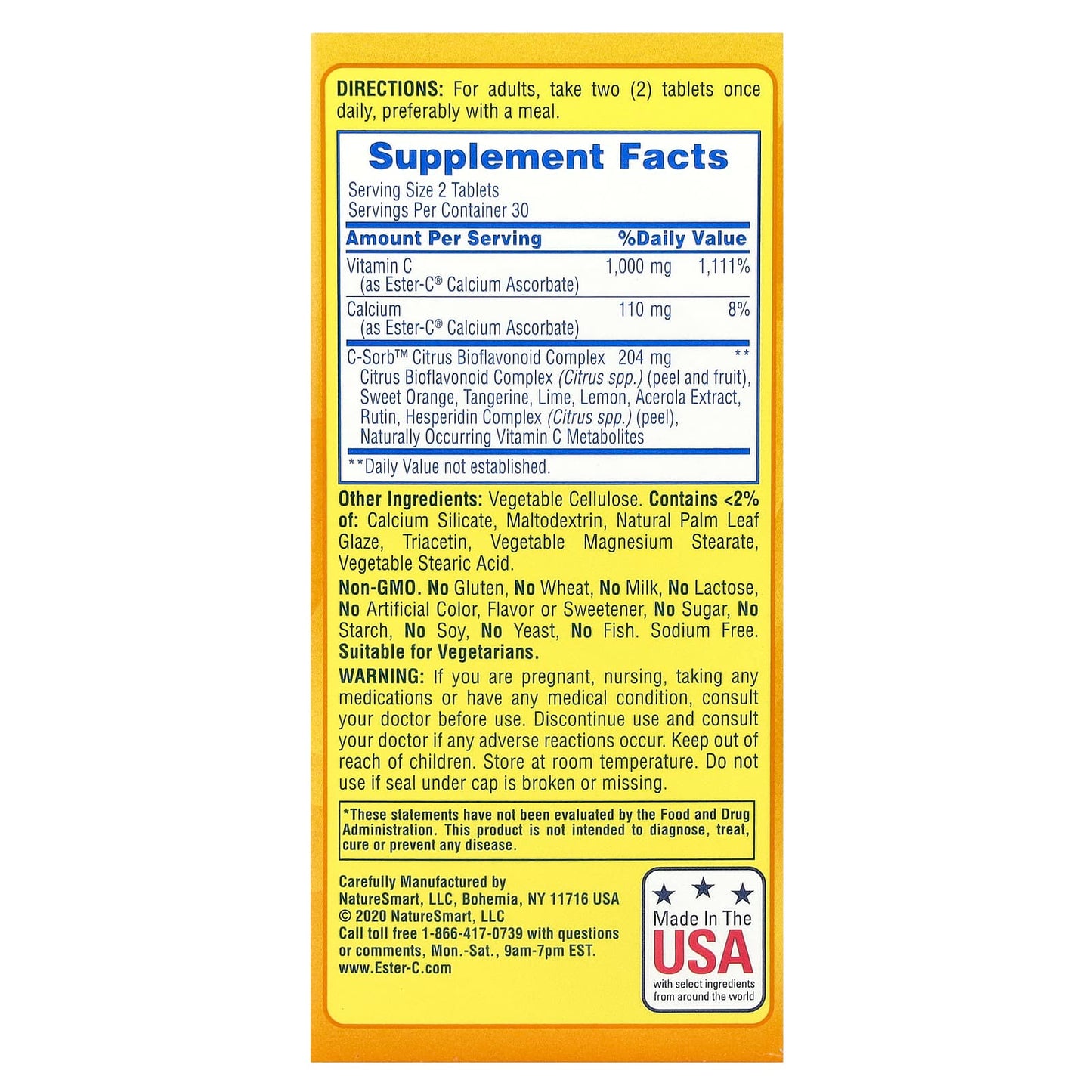 Ester-C 24 Hour Immune Support, 1000mg, 60 Tablets - Image 2