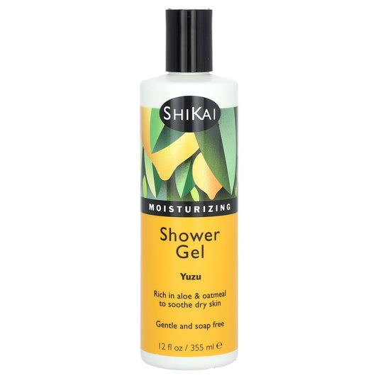 Shikai, Moisturizing Shower Gel, Yuzu, 12 fl oz (355 ml) - Image 1