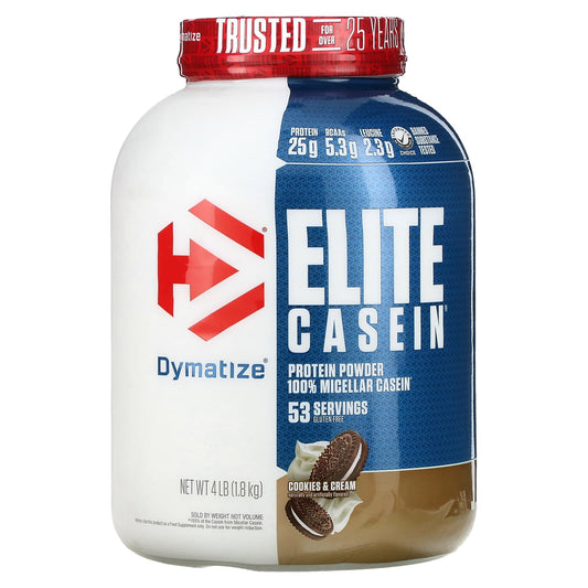 Dymatize Elite Cookies & Cream Casein Protein, 4 lbs (1.8 kg) - Image 1