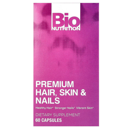Bio Nutrition - Premium Hair, Skin & Nail Supplement, 60 Capsules - Image 1