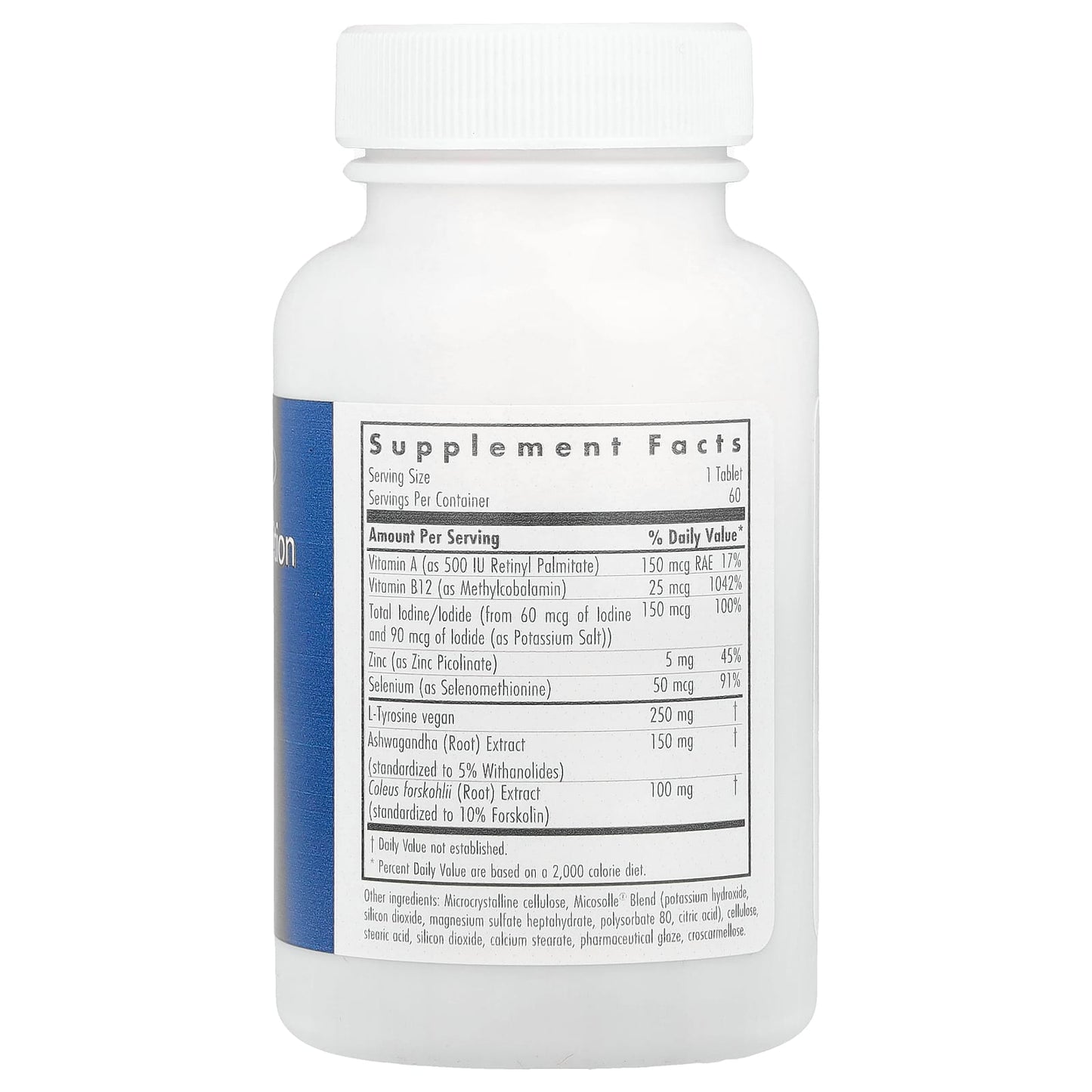 Thyroid Nutrition with Iodoral, Selenium, and Zinc - 60 Veg Tablets - Image 2