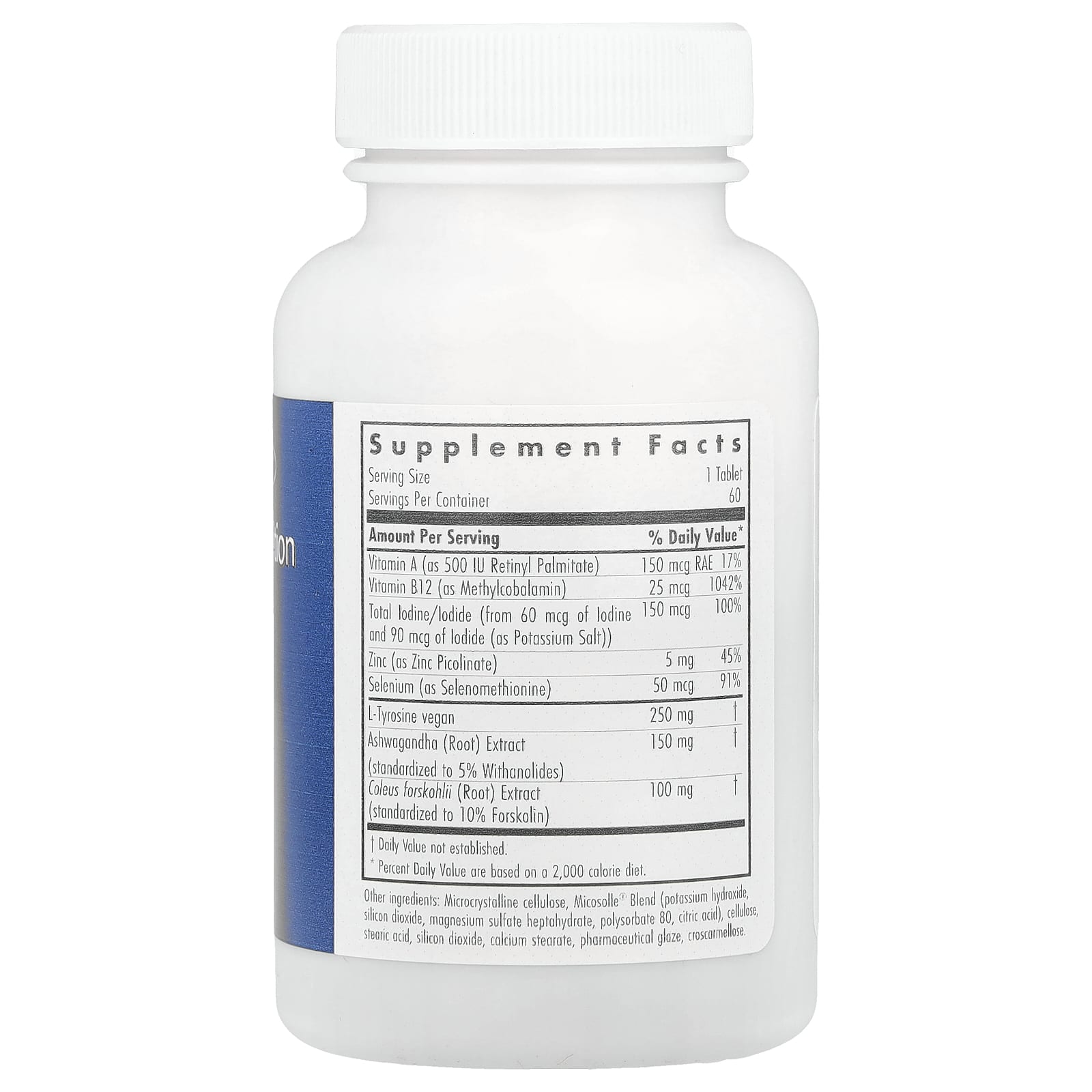 Thyroid Nutrition with Iodoral, Selenium, and Zinc - 60 Veg Tablets - Image 2