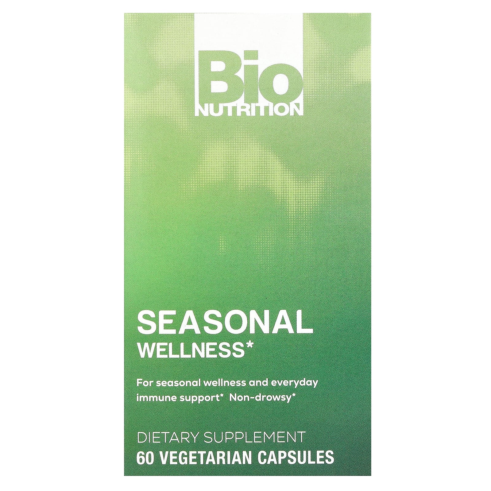 Bio Nutrition Seasonal Wellness for Immune Support | 60 Veg Caps - Image 1
