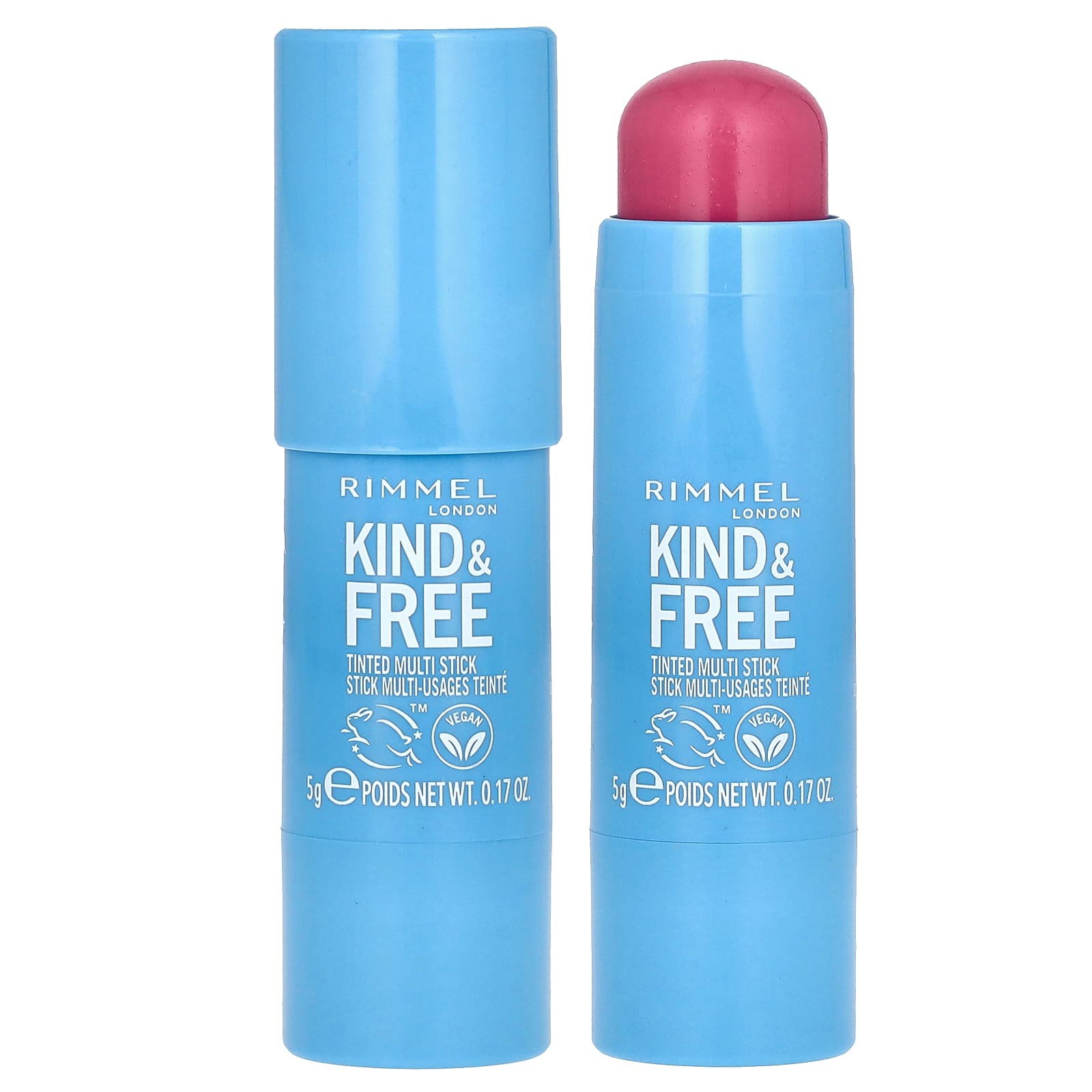 Rimmel London, Kind & Free, Tinted Multi Stick, 003 Pink Heat, 0.17 oz  (5g) - Image 1