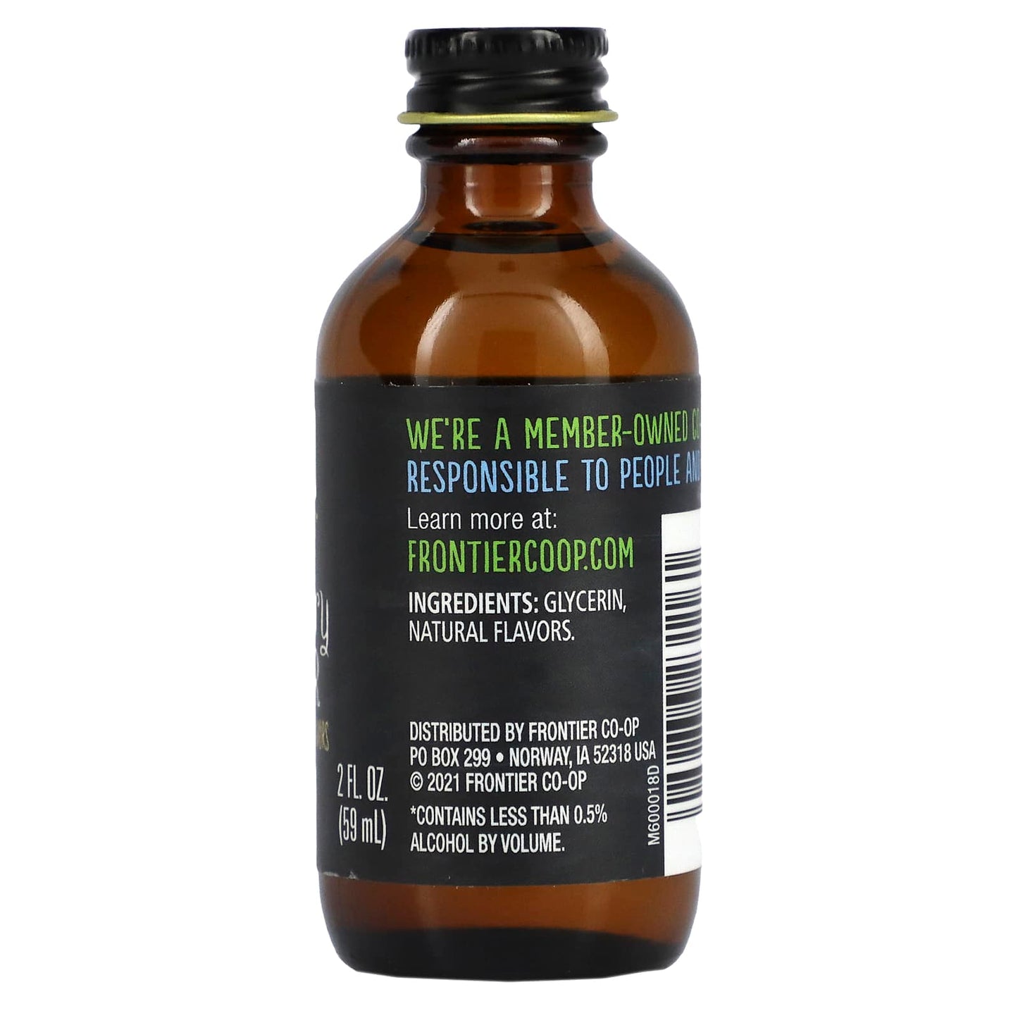 Frontier Co-op Strawberry Flavor, Non-Alcoholic, 2 oz Liquid Extract - Image 2