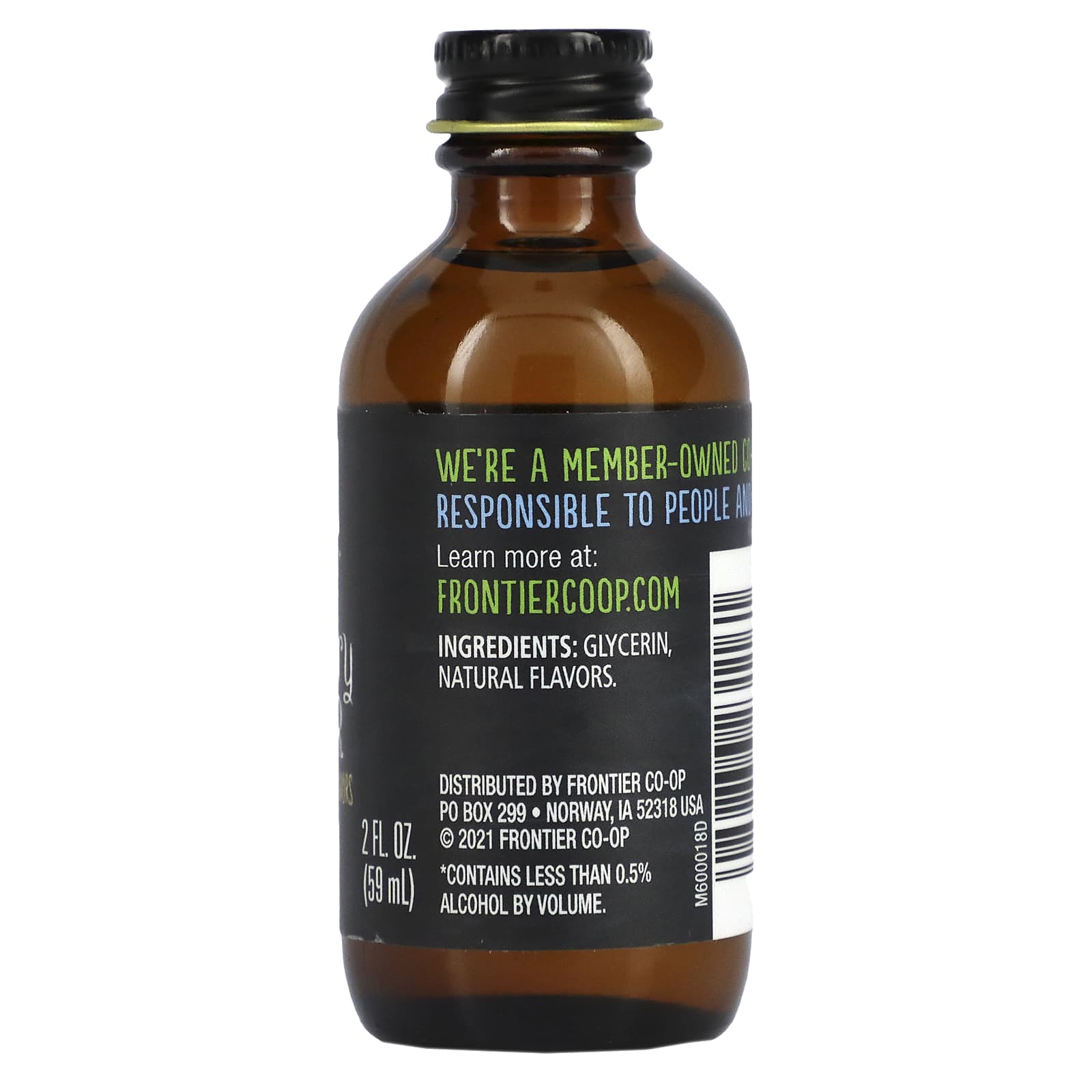 Frontier Co-op Strawberry Flavor, Non-Alcoholic, 2 oz Liquid Extract - Image 2