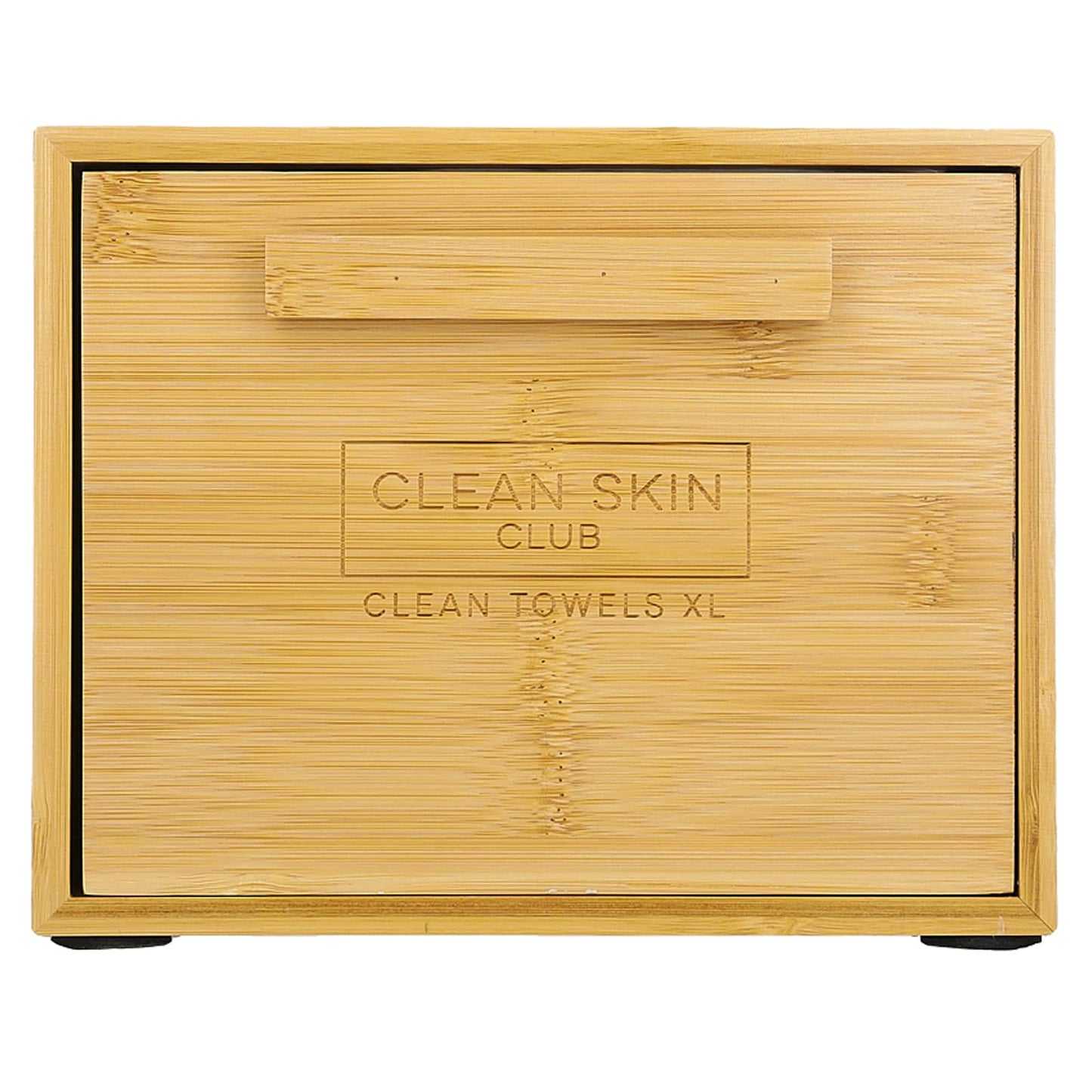 Eco-Friendly Bamboo Towel Container by Clean Skin Club - XL, 50 Count - Image 1