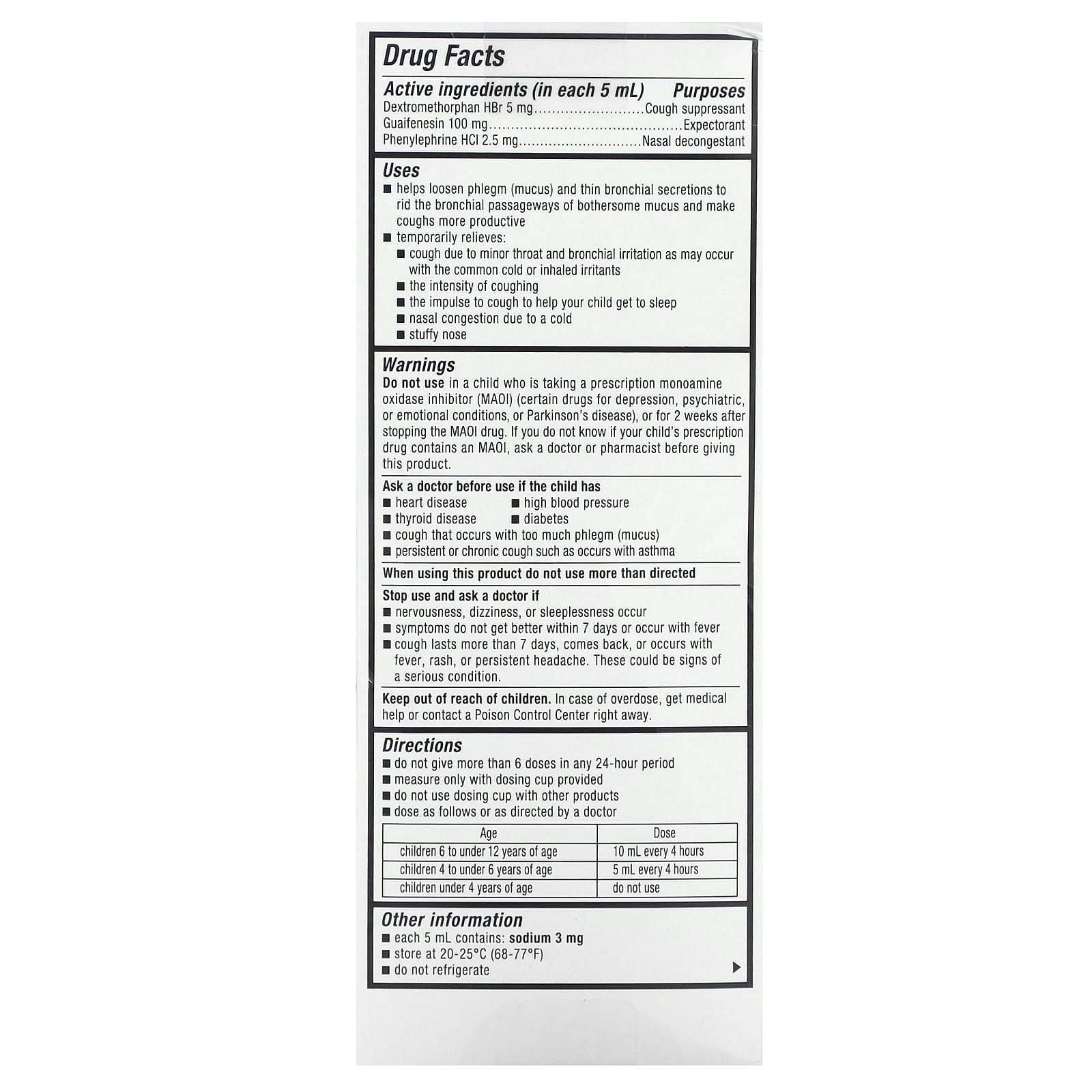 Mucinex, Children's, Cough & Congestion, Ages 4+ Yrs, Very Berry, 6.8 fl oz (201 ml) - Image 2