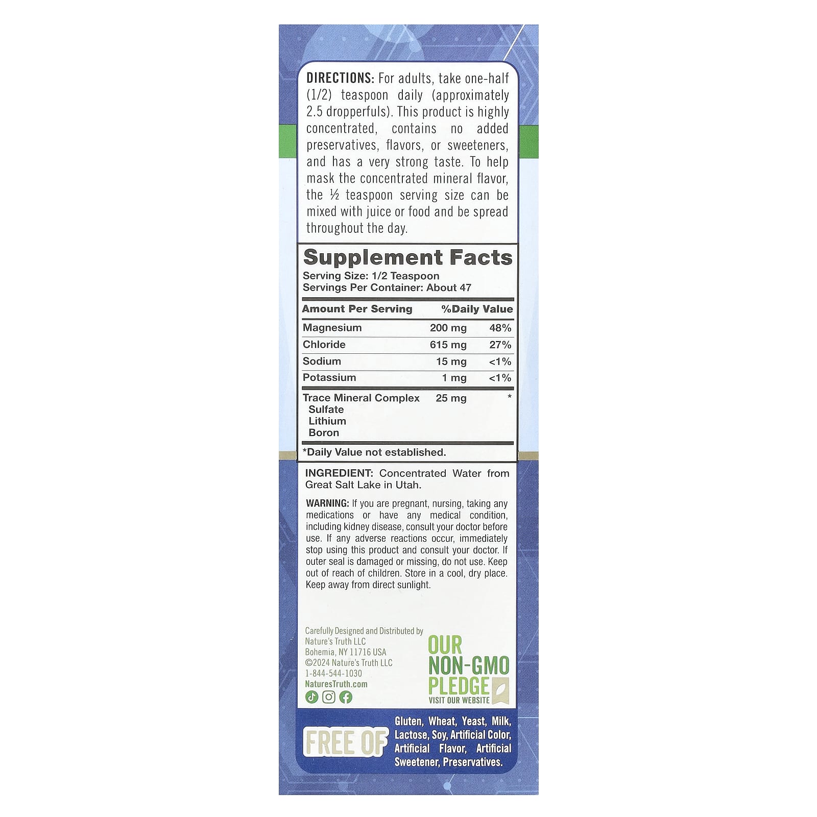 Nature's Truth, Ionic Magnesium Liquid, Unflavored, 4 fl oz (118 ml) - Image 2