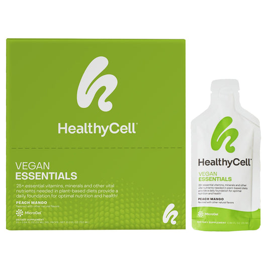 Vegan Multivitamin by HealthyCell - Peach Mango Flavor - Image 1