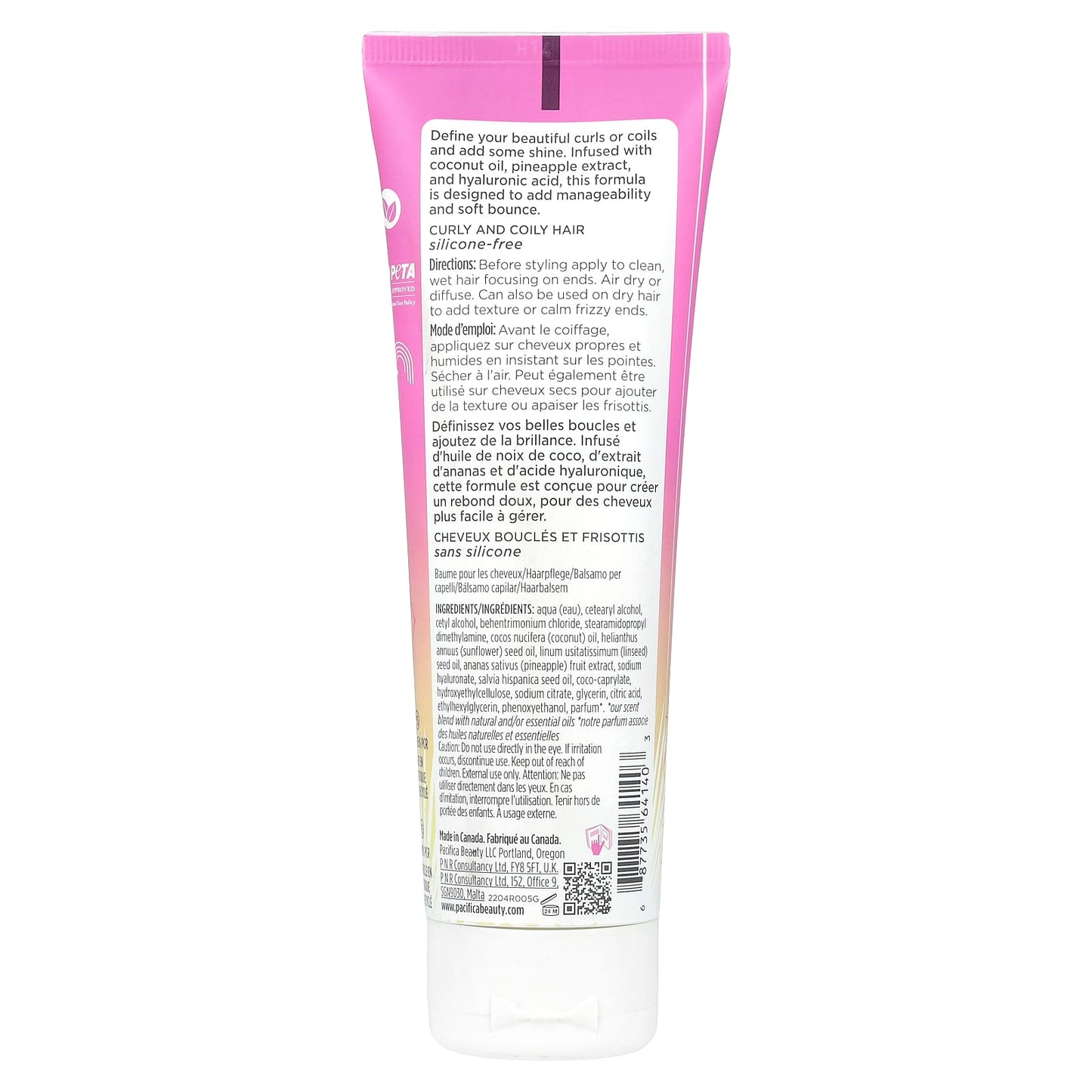 Pacifica, Curl Defining Cream, Pineapple Swirl, 4 fl oz (118 ml) - Image 2