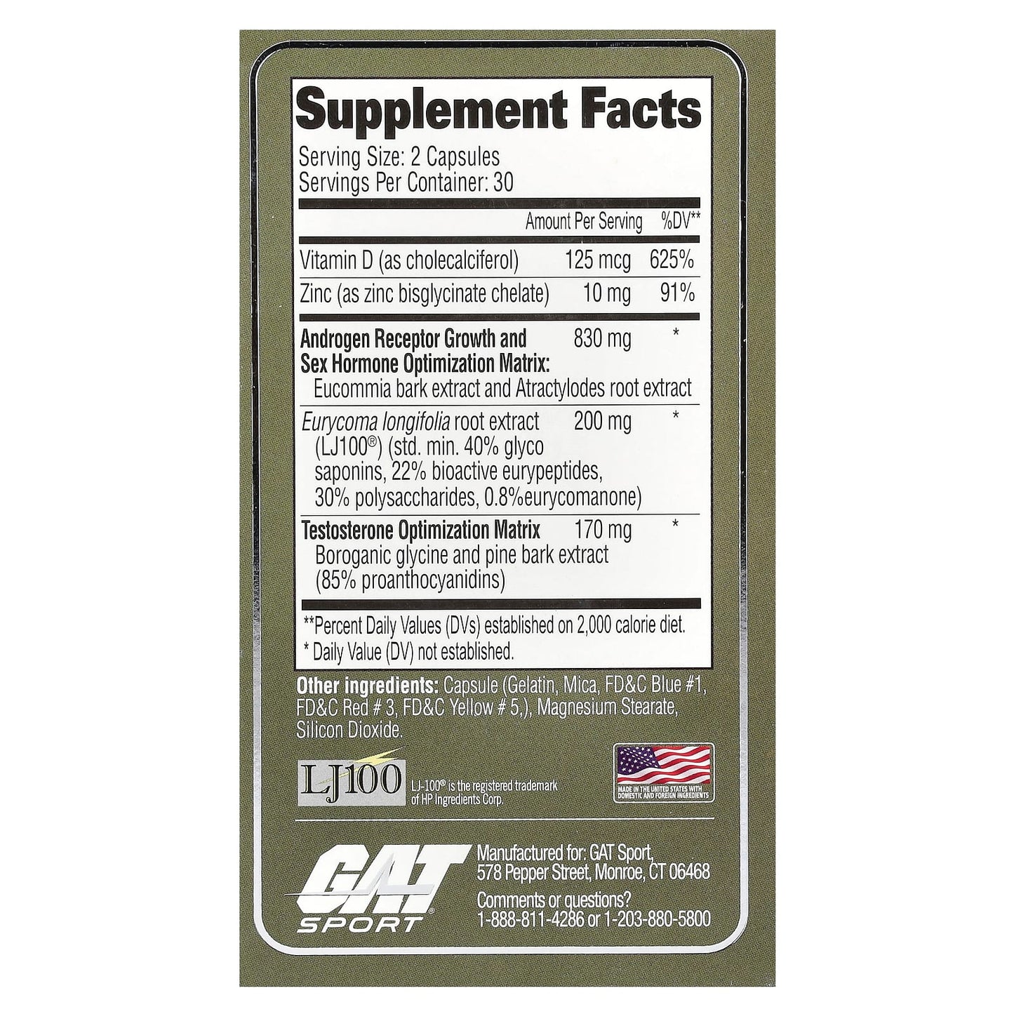 Boost Testosterone with GAT Testrol Platinum - 60 Capsules - Image 2