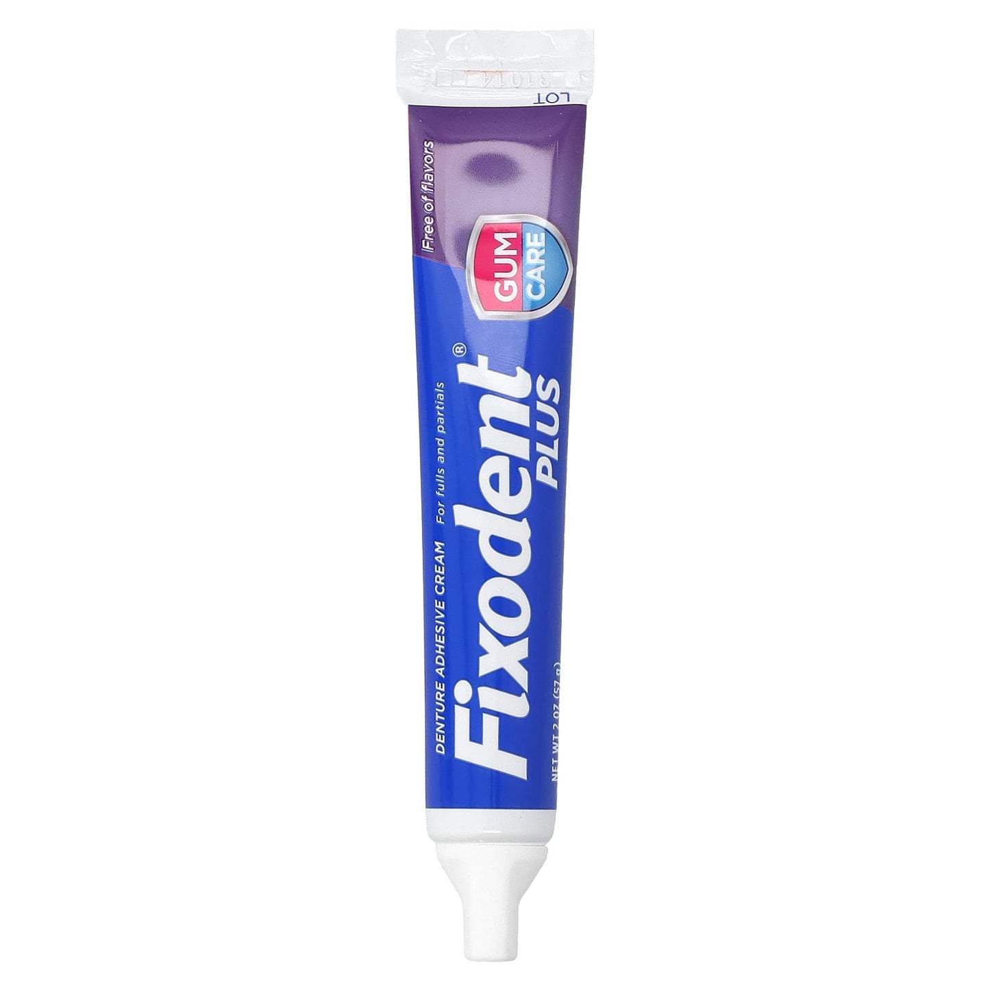 Fixodent Plus Denture Adhesive Cream, 2 oz, Long-Lasting Hold - Image 1