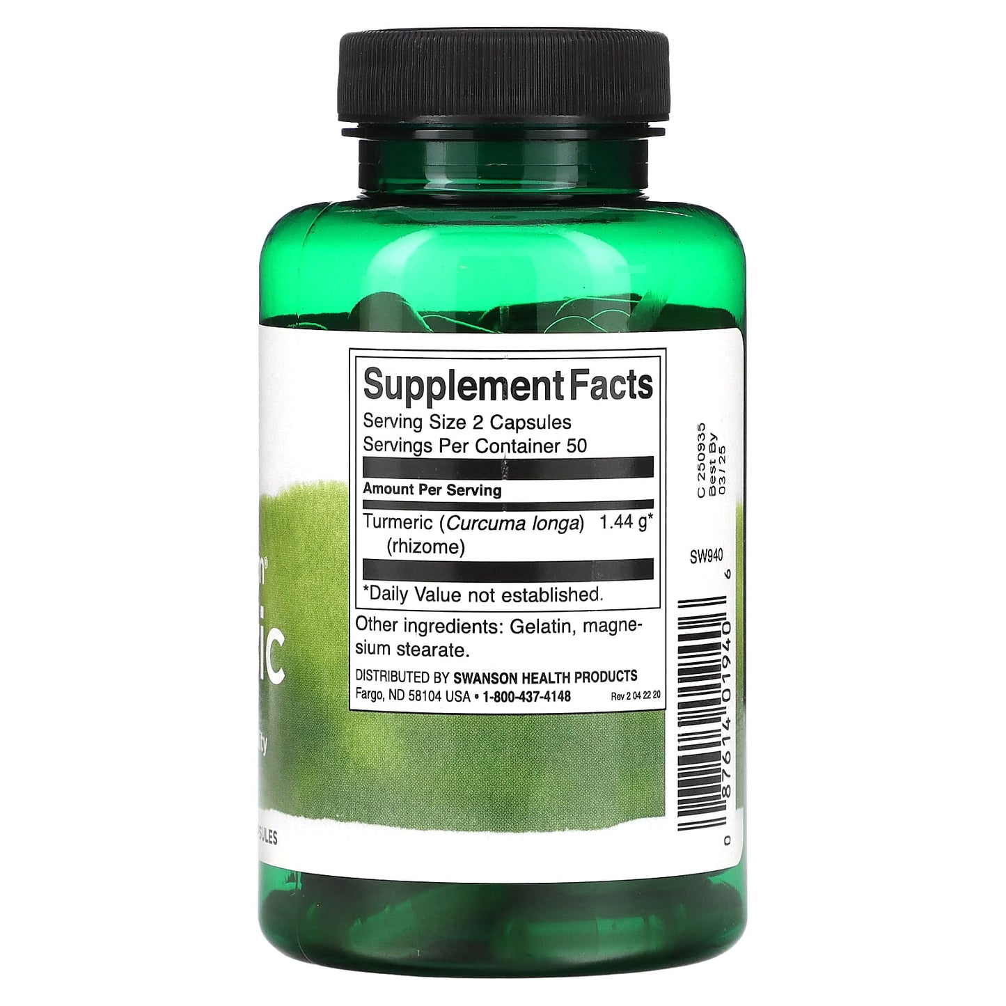 Swanson, Full Spectrum Turmeric, 720 mg, 100 Capsules