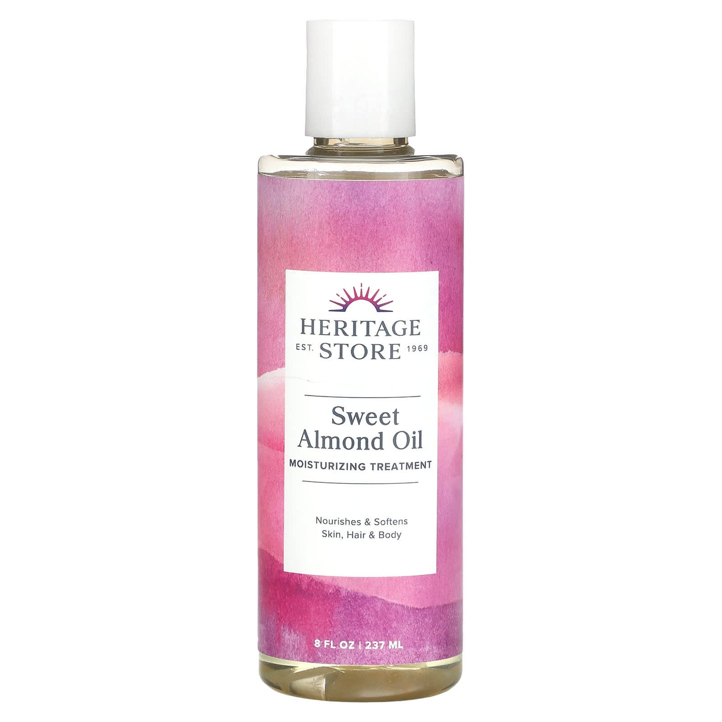 Heritage Store Sweet Almond Oil for Skin, Hair, and Body - Image 1