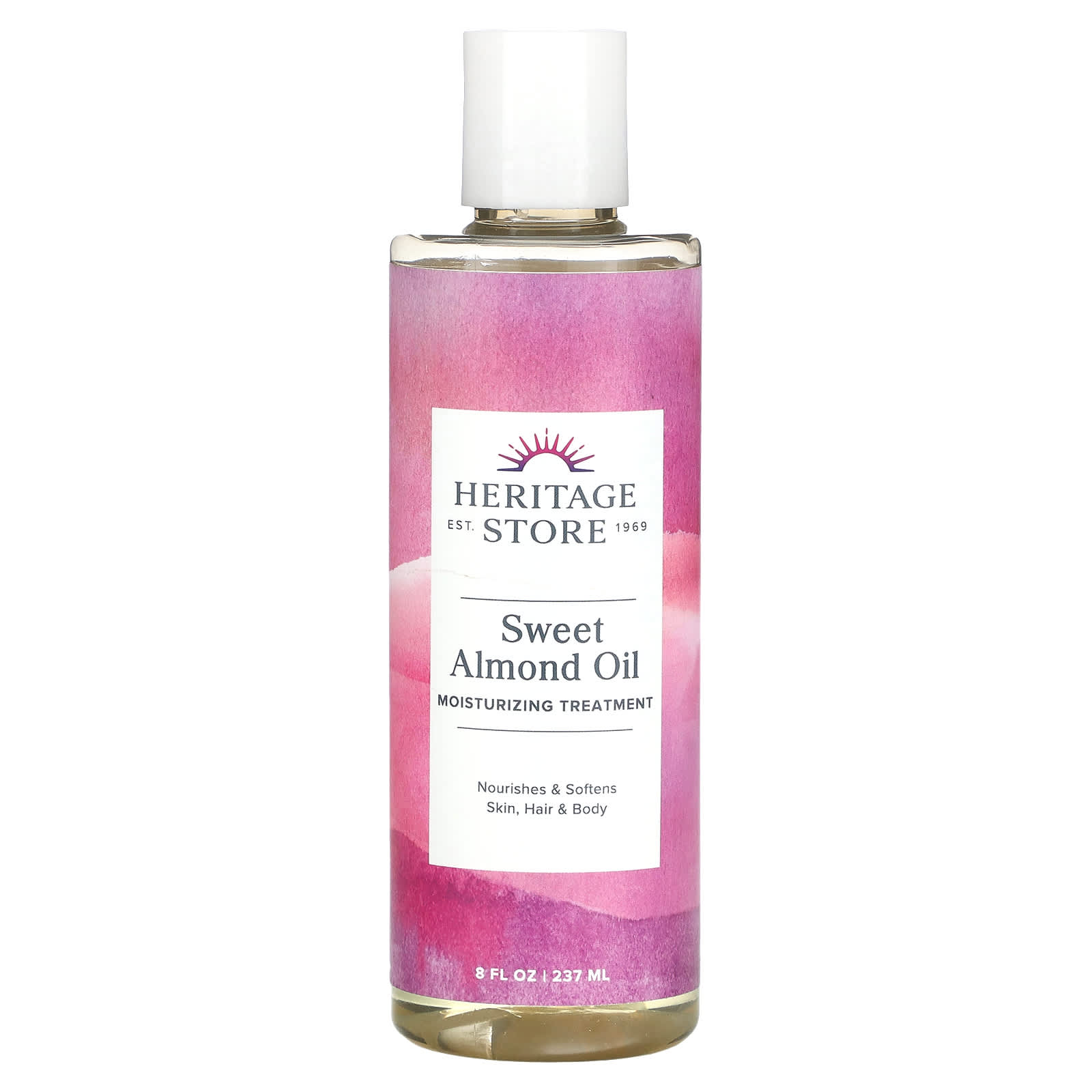 Heritage Store Sweet Almond Oil for Skin, Hair, and Body - Image 1
