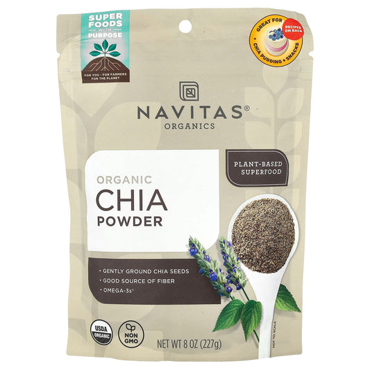 Navitas Organics, Organic Chia Powder, 8 oz (227 g) - Image 1