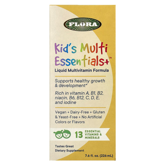Flora Kids Multi Essentials+, Fruit Juice Liquid Vitamin for Healthy Growth - Image 1