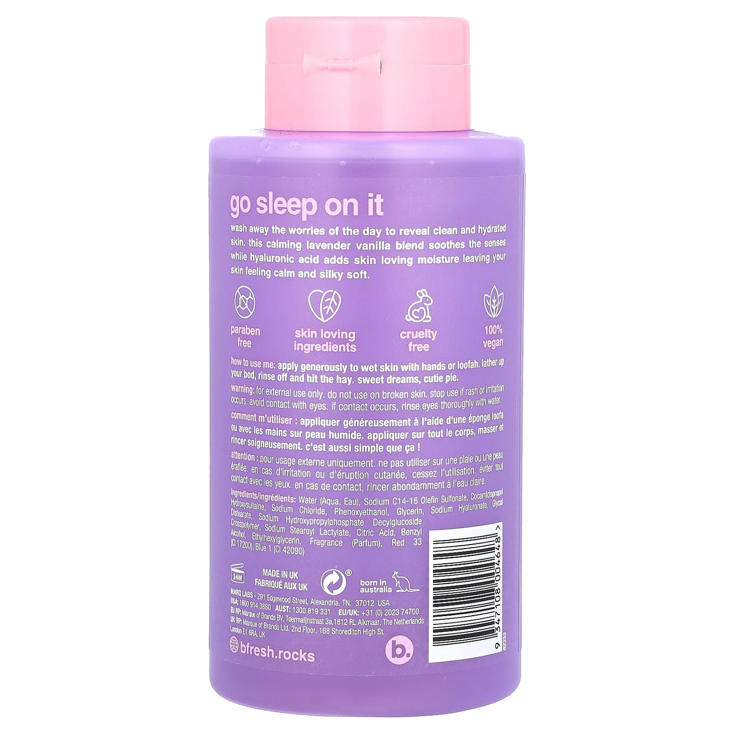 Calming Body Wash for Sleep - Hydrating Lavender Vanilla, 16 fl oz - Image 2
