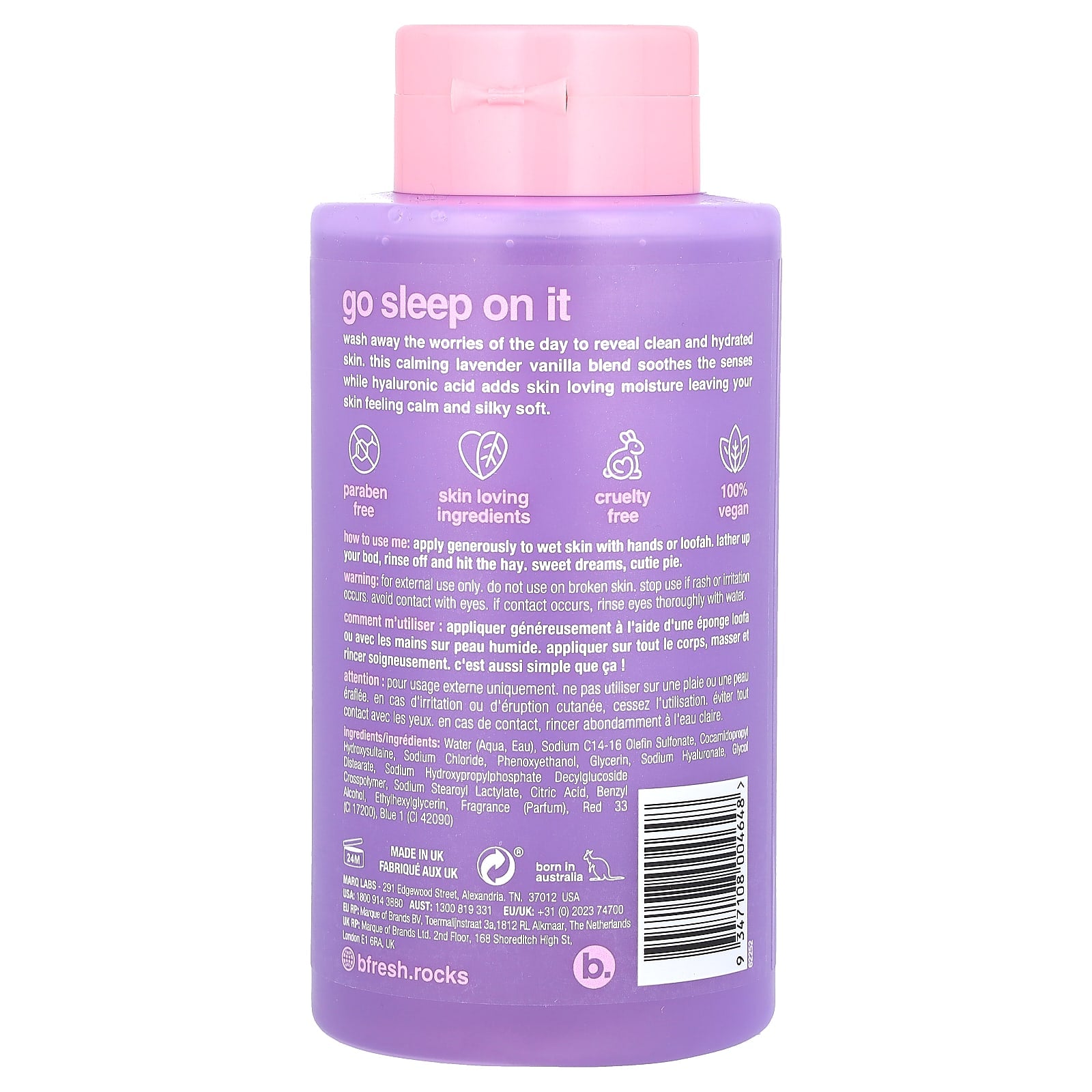 Calming Body Wash for Sleep - Hydrating Lavender Vanilla, 16 fl oz - Image 2