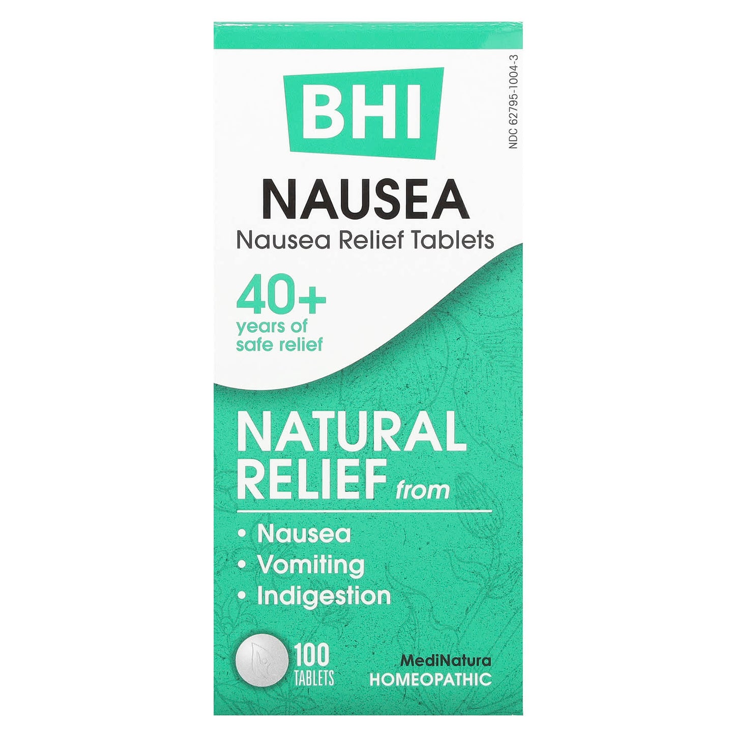 MediNatura, BHI, Nausea Relief Tablets , 100 Tablets - Image 1
