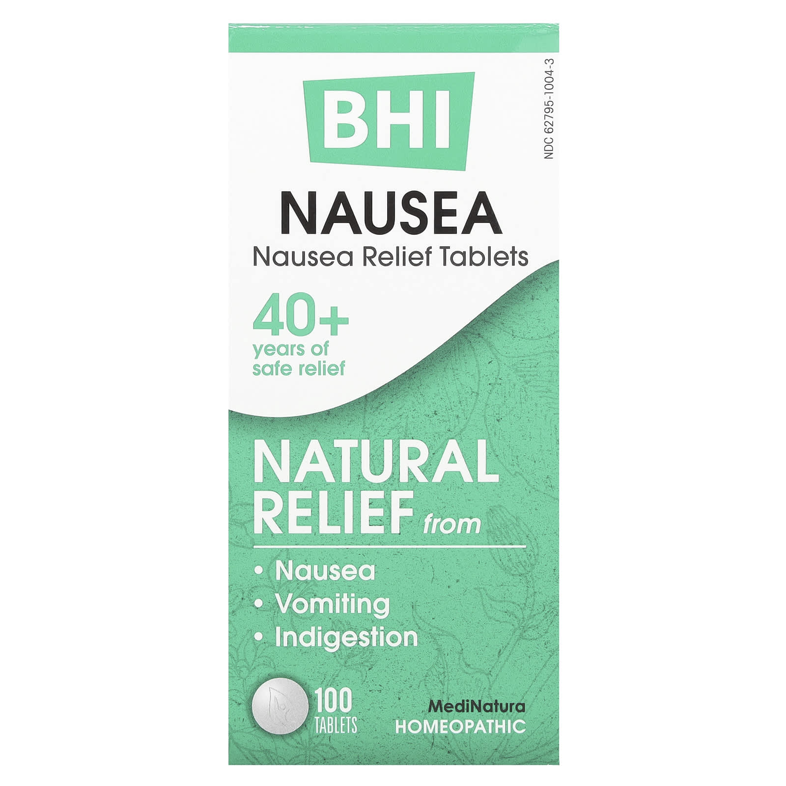 MediNatura, BHI, Nausea Relief Tablets , 100 Tablets - Image 1