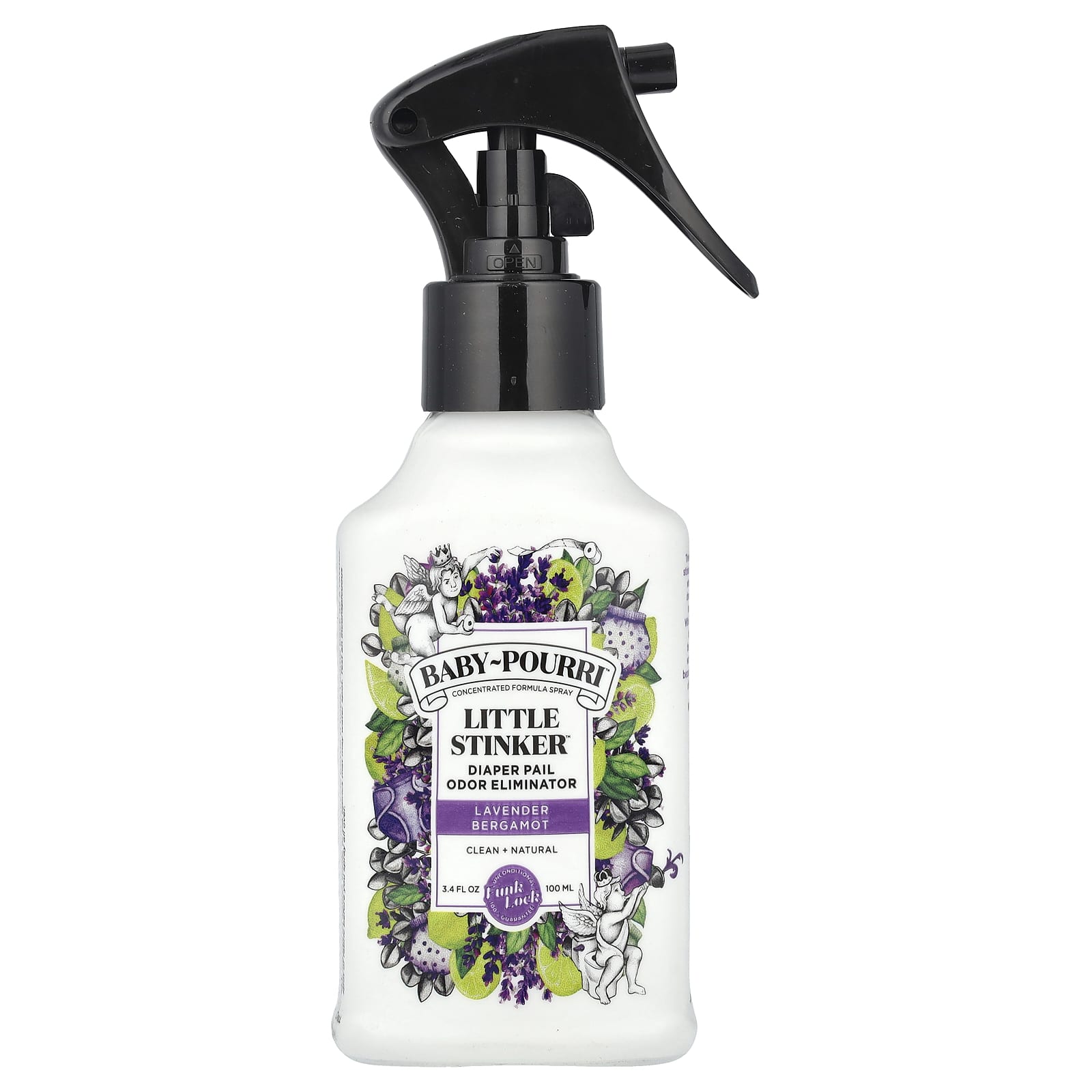 Poo-Pourri, Baby-Pourri™, Little Stinker™, Diaper Pail Odor Eliminator, Lavender Bergamot, 3.4 fl oz (100 ml) - Image 1