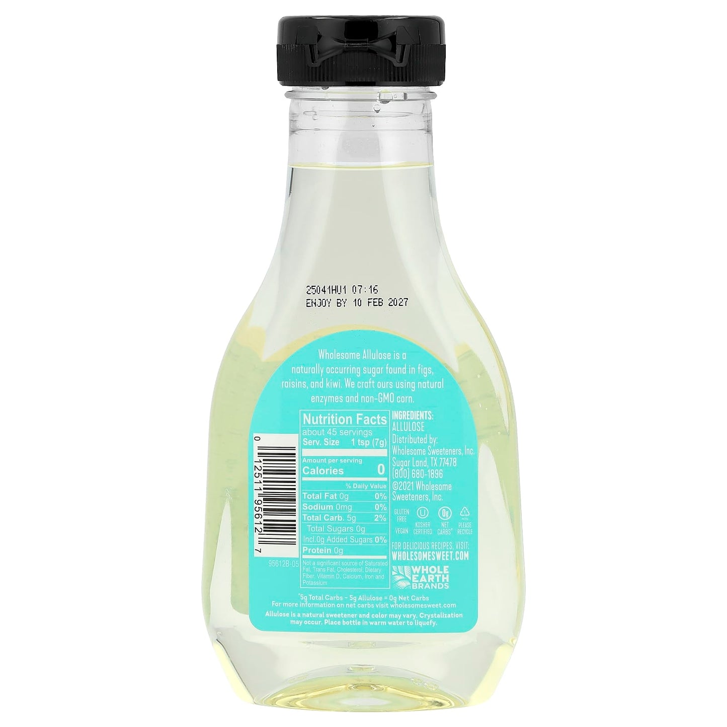 Wholesome Sweeteners, Allulose, Zero Calorie Liquid Sweetener, 11.5 oz (326 g) - Image 2