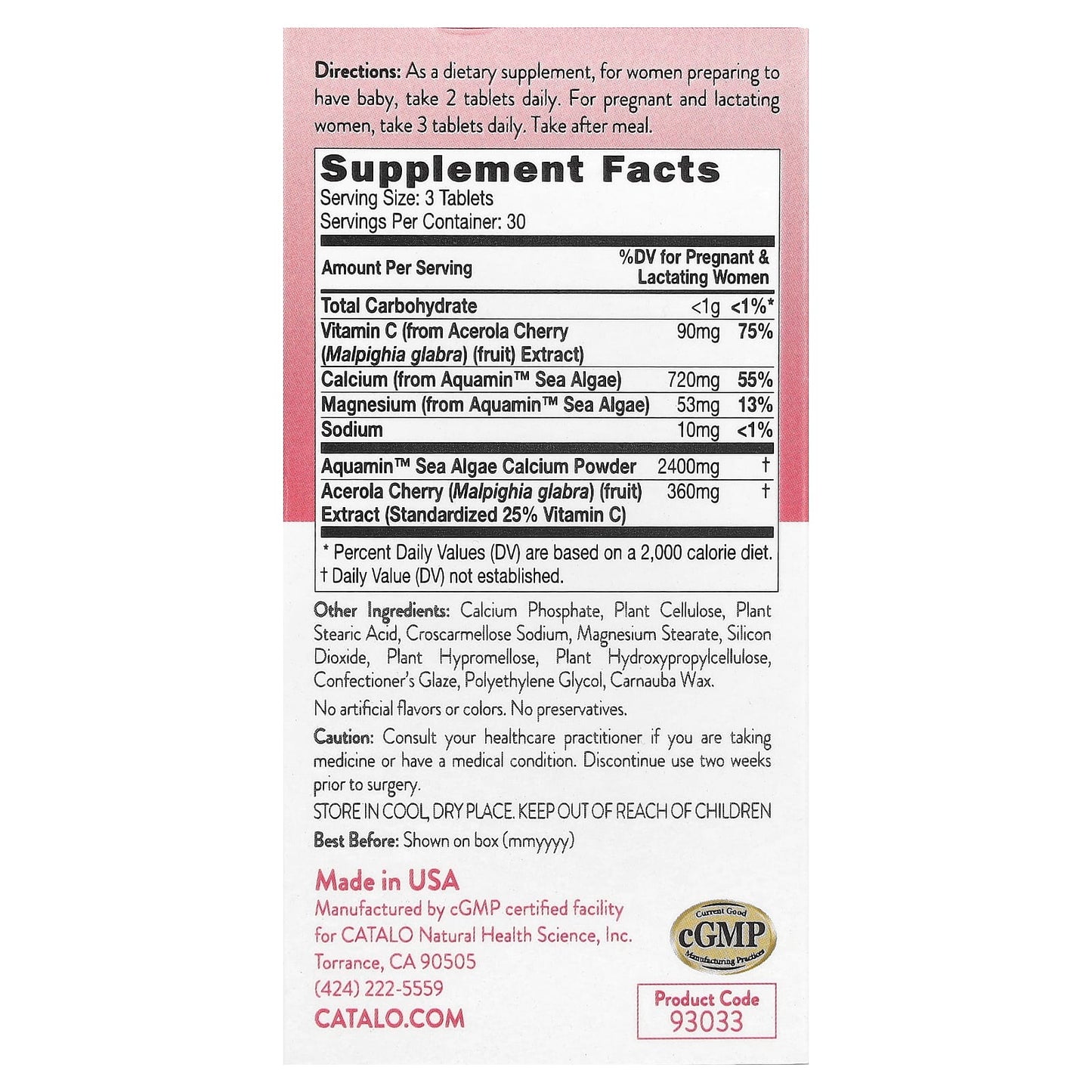 Optimize Pregnancy with CATALO Vegetarian Calcium for Healthy Bones - Image 2
