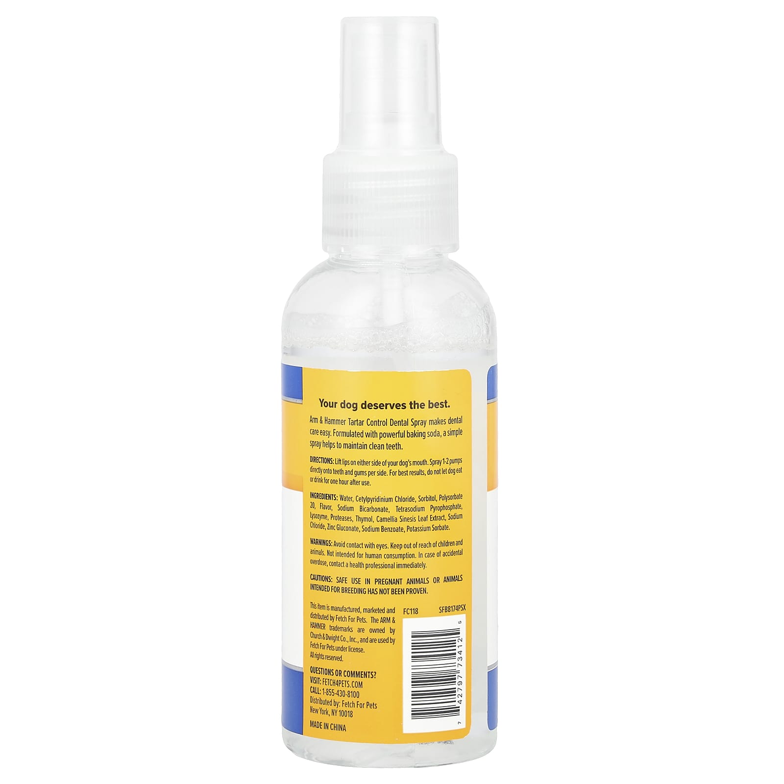Arm & Hammer Tartar Control Dental Spray for Dogs - Mint Flavor, 4 fl oz - Image 2