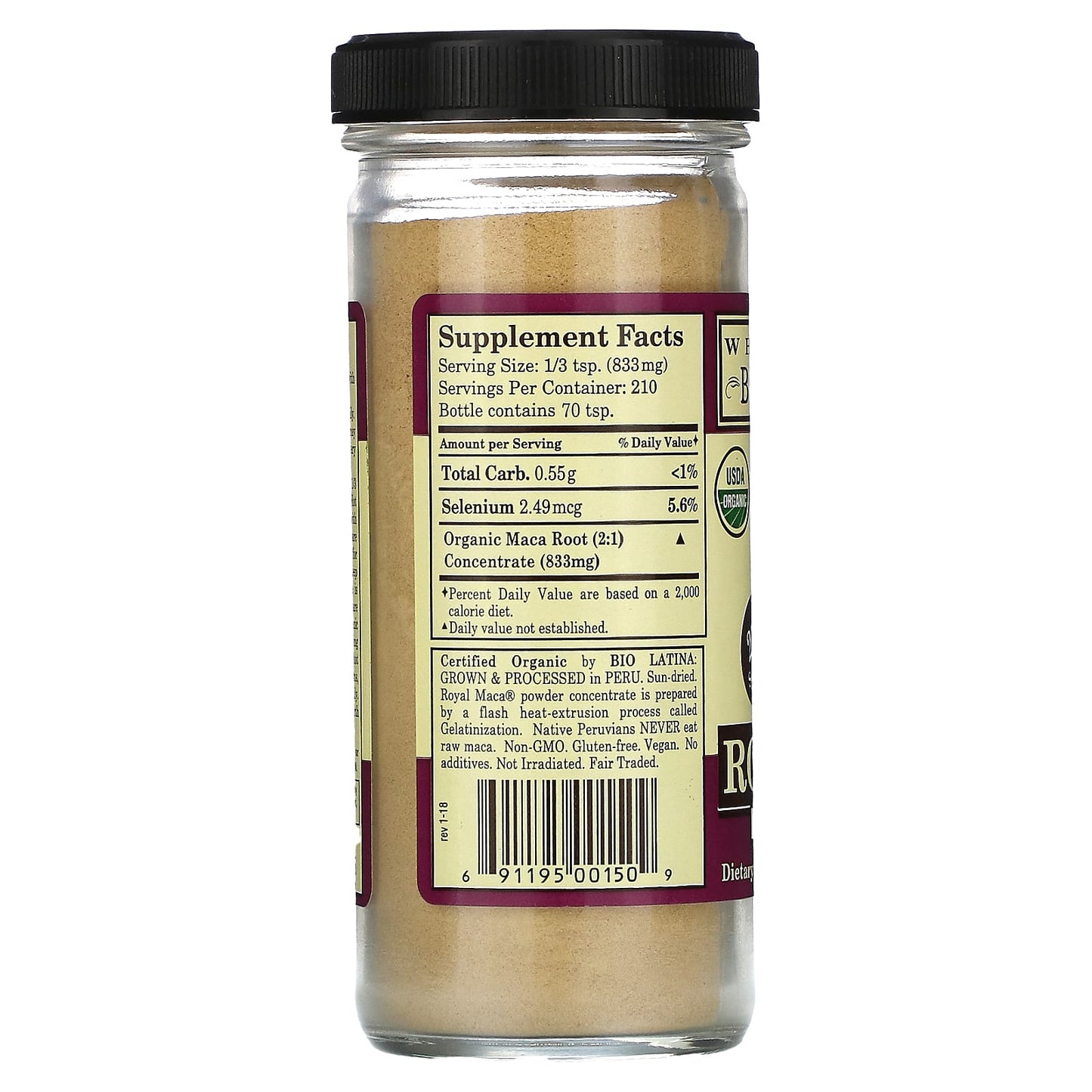 Whole World Botanicals, Royal Maca, Superfood, 6.17 oz (175 g) - Image 2