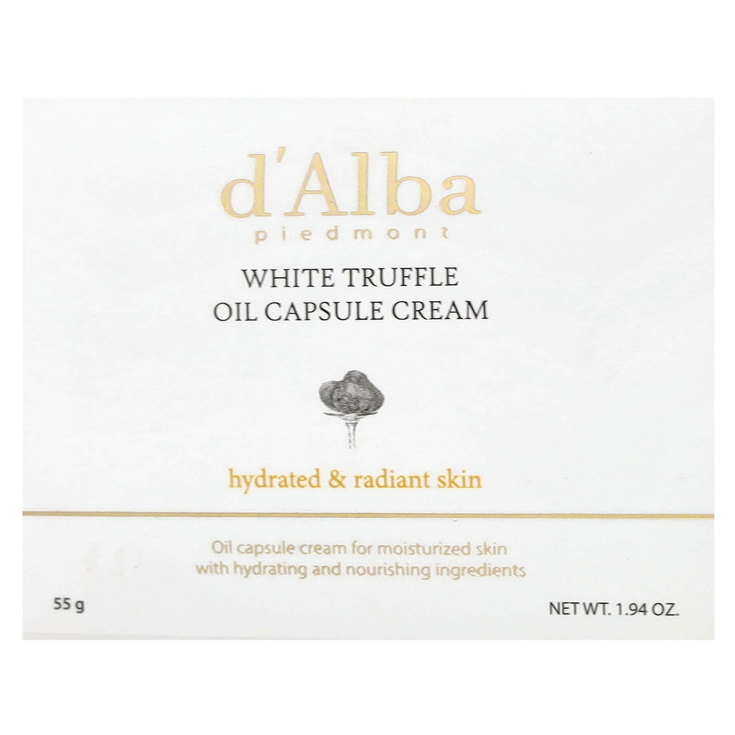 White Truffle Oil Capsule Cream for Hydrated Skin by d'Alba - Image 2