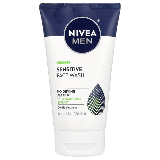 Nivea, Men, Sensitive Face Wash, 5 fl oz (150 ml) - Image 1