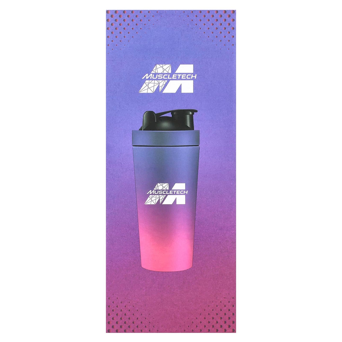 MuscleTech, Shaker Bottle, Stainless Steel, Purple/Pink, 25 oz (739 ml) - Image 2
