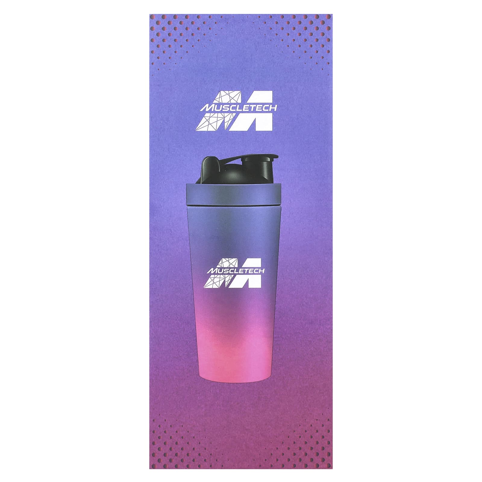 MuscleTech, Shaker Bottle, Stainless Steel, Purple/Pink, 25 oz (739 ml) - Image 2