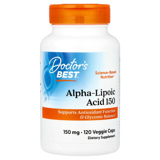Alpha-Lipoic Acid 150mg, 120 Veggie Capsules for Antioxidant Support - Image 1