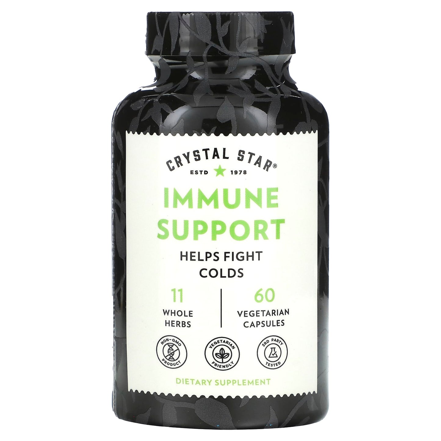 Boost Immune System with Crystal Star's 11 Herb Formula, 60 Capsules - Image 1