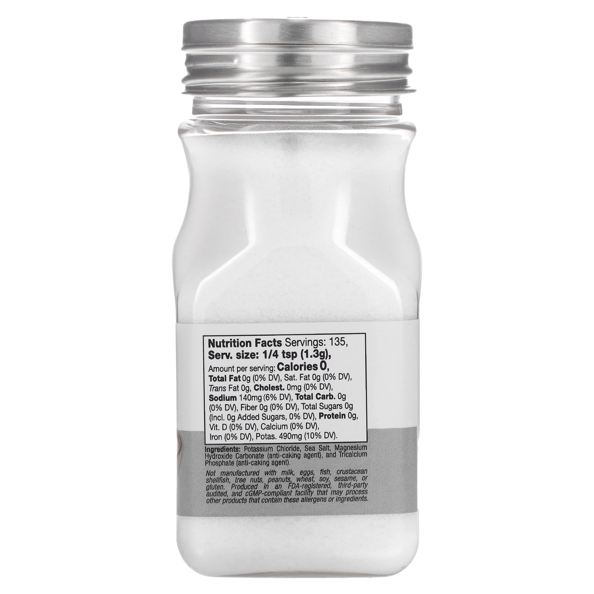 California Gold Nutrition Light Sea Salt, 76% Less Sodium - 6.2oz - Image 2