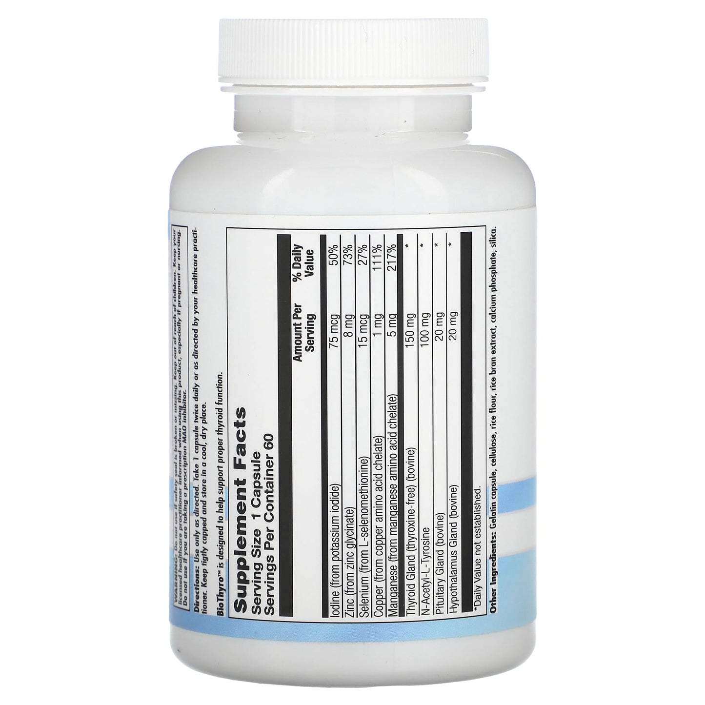 Nutra BioGenesis, BioThyro, 60 Capsules - Image 2