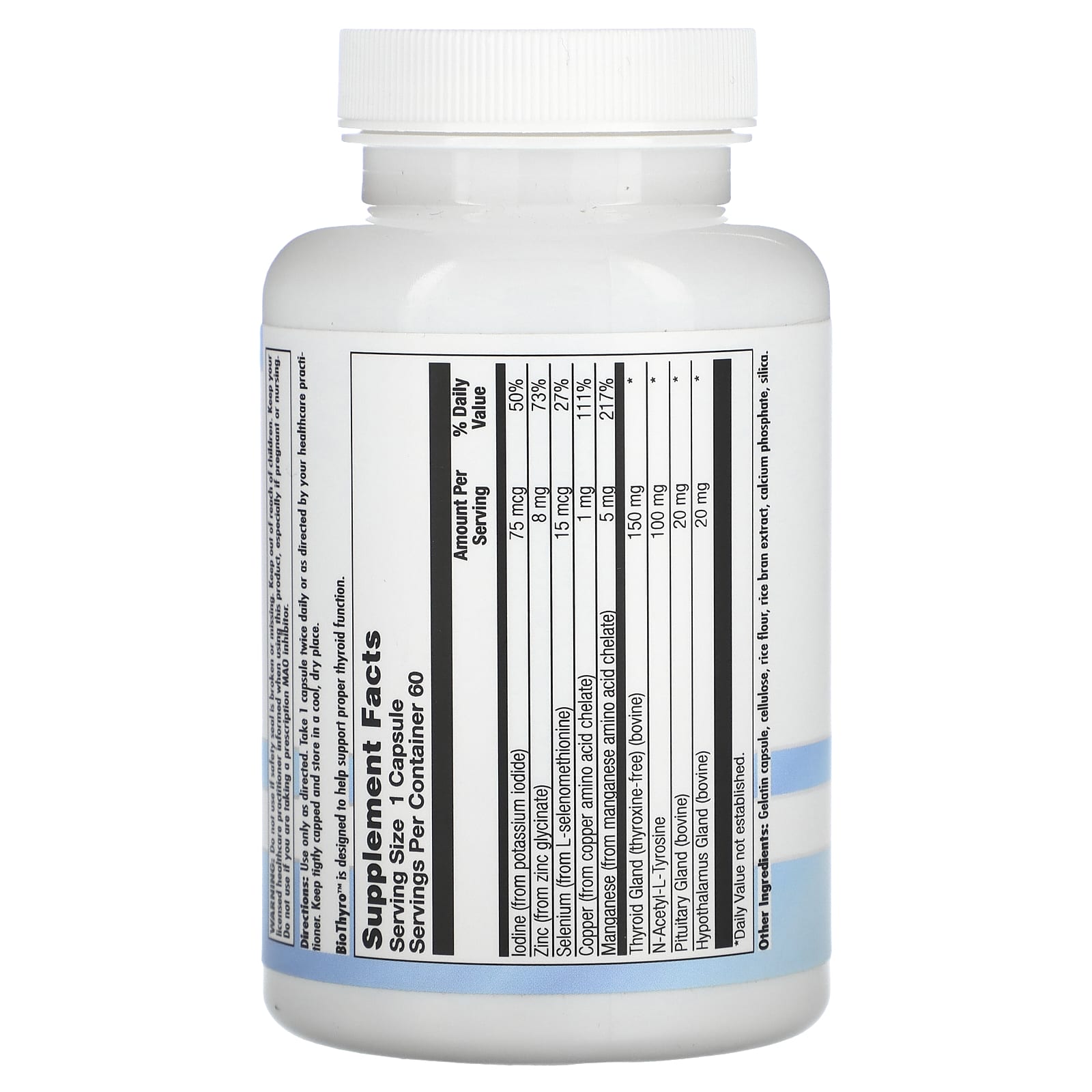 Nutra BioGenesis, BioThyro, 60 Capsules - Image 2