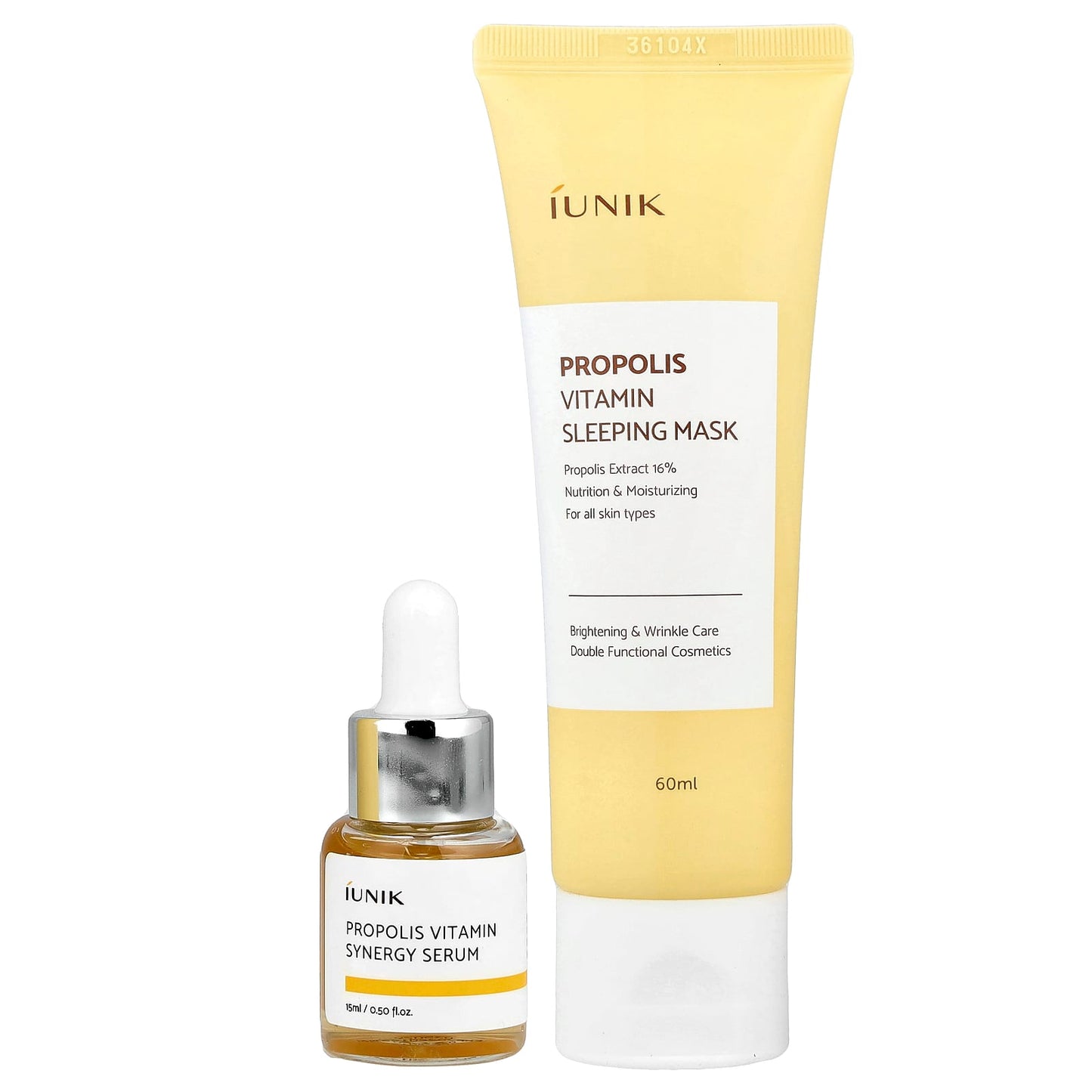 iUNIK Propolis Skin Care Set Cream & Mini Serum 2 Piece - Image 1