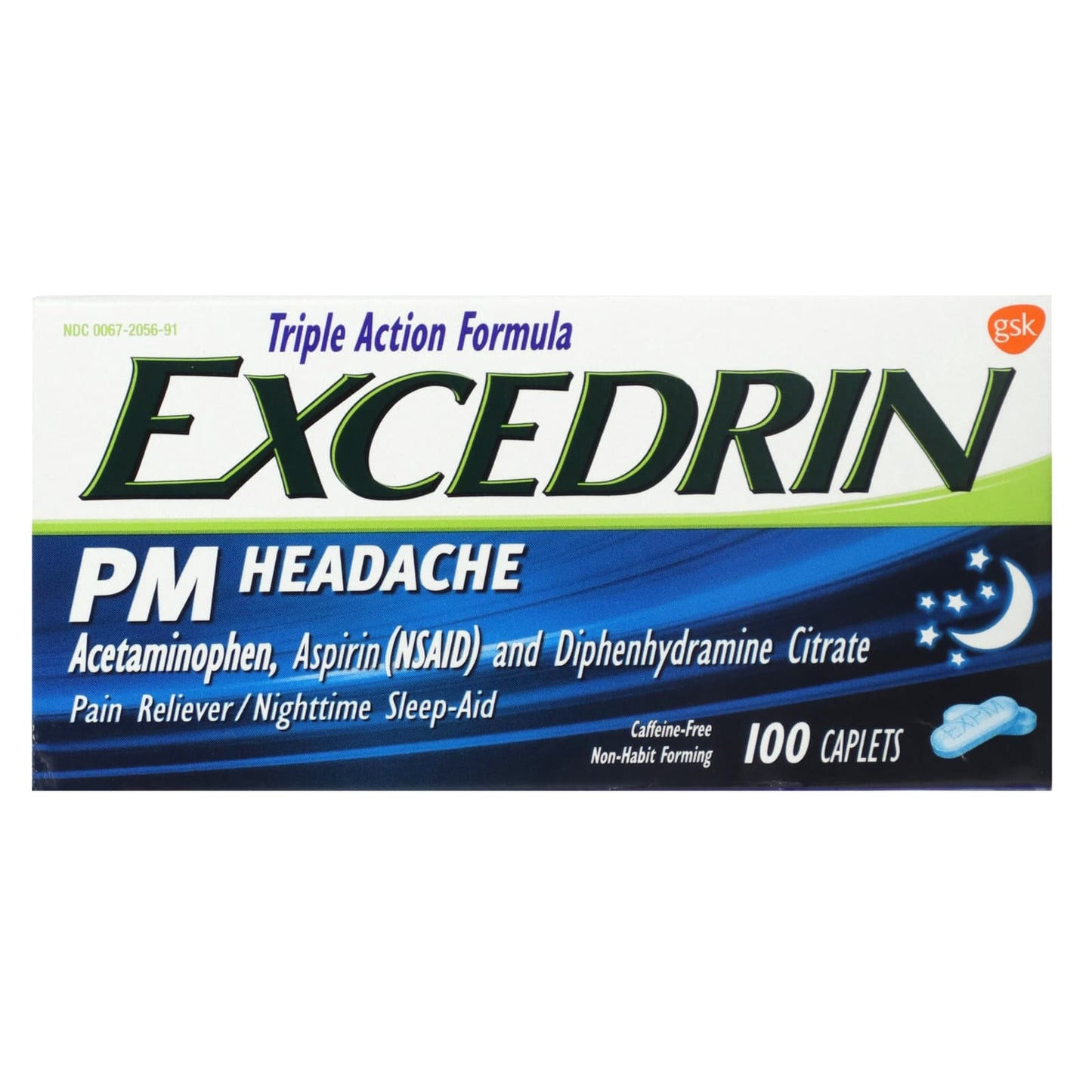 Excedrin PM Headache Relief Caplets for Nighttime Headaches - Image 1