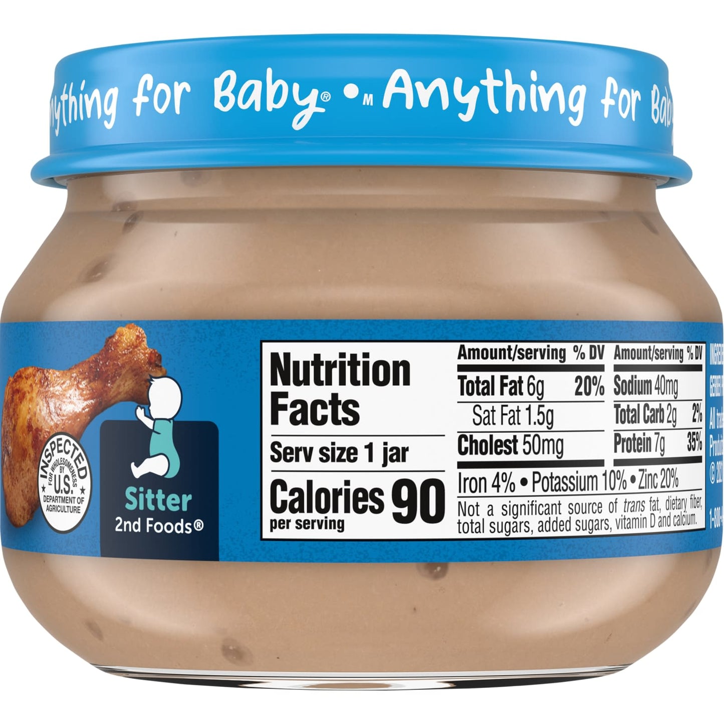 Gerber Chicken & Gravy 2nd Foods for Babies, 2.5 oz - Healthy Meals for Little Ones - Image 2
