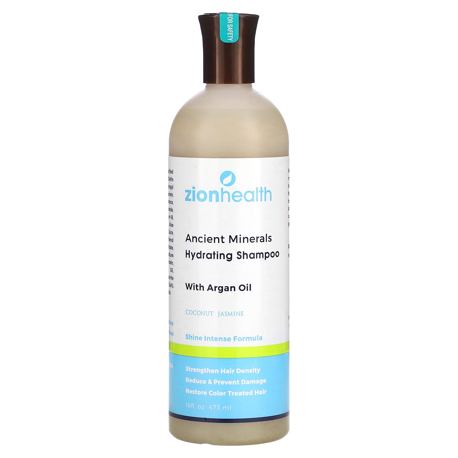 Zion Health, Ancient Minerals, Hydrating Shampoo With Argan Oil, Coconut Jasmine, 16 fl oz (473 ml) - Image 1