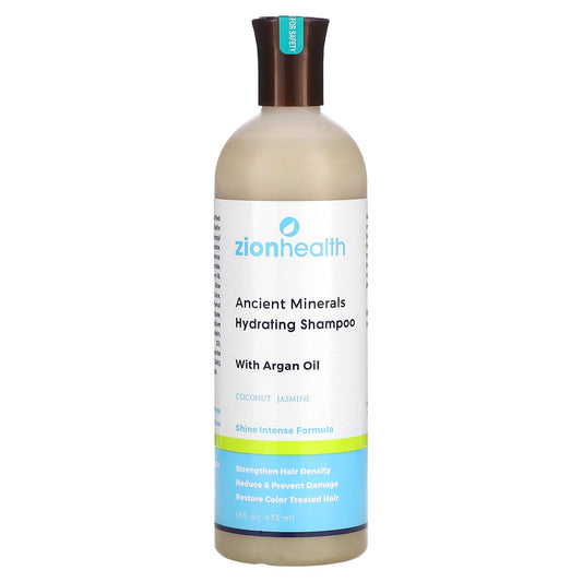 Zion Health, Ancient Minerals, Hydrating Shampoo With Argan Oil, Coconut Jasmine, 16 fl oz (473 ml) - Image 1